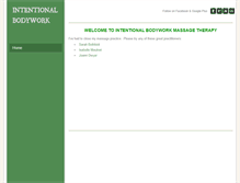 Tablet Screenshot of intentionalbodywork.com